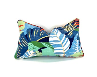 Decorative Pillow Cover in Tommy Bahama Home Playa Eterna Palma Linda Mangrove Fabric