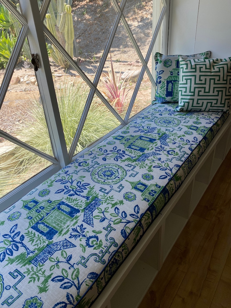 Mud Room Bench Cushions in a Wide Variety of Fabrics and Etsy