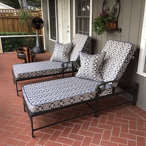 Outdoor Lounge Cushions in a Wide Selection of Fabrics and Custom Sizes Etsy