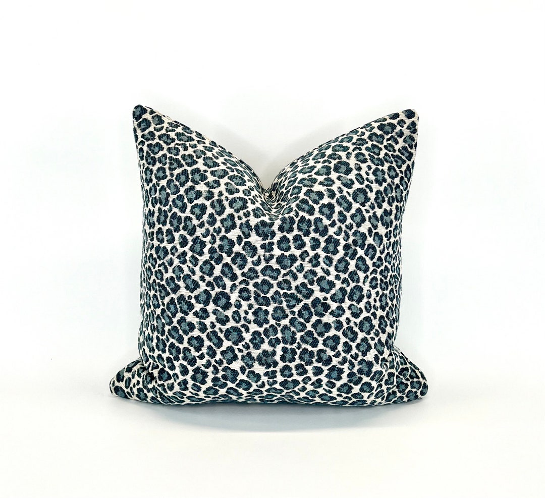 Leopard Pillow Cover in Designer Luxury Chenille Animal Print