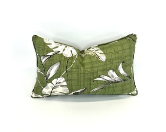 Olive Havana Palms Decorative Pillow Cover