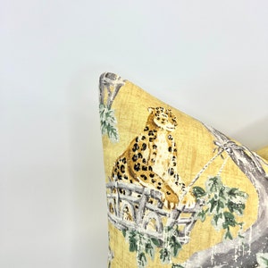 Decorative Pillow Cover in Lazy Days Cheetah in Gold image 4