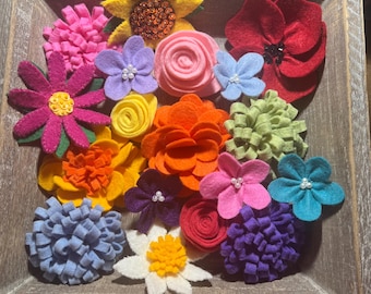 Filzblumenschüssel//Handmade Dekor//Frühling//Sommer