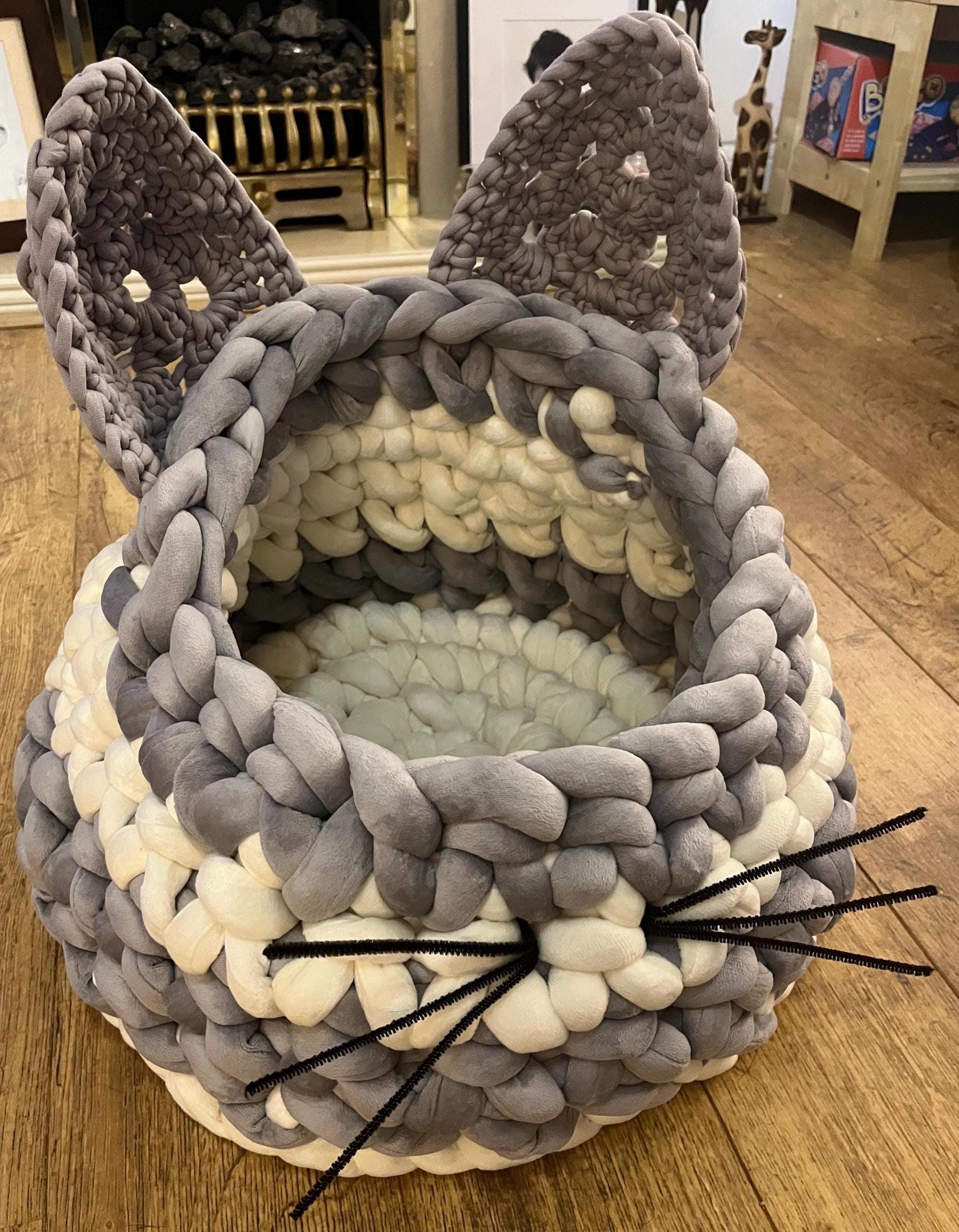 Cat Bed Crochet Pattern - Digital Download