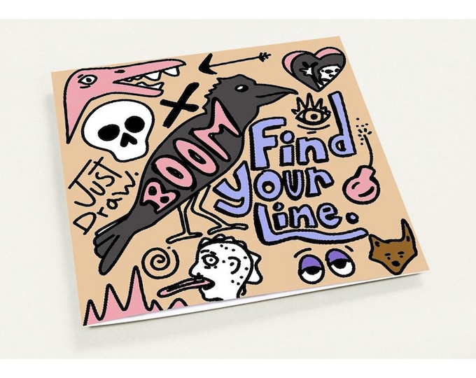 Find Your Line. Pack of 10 Greeting Cards (US & CA)