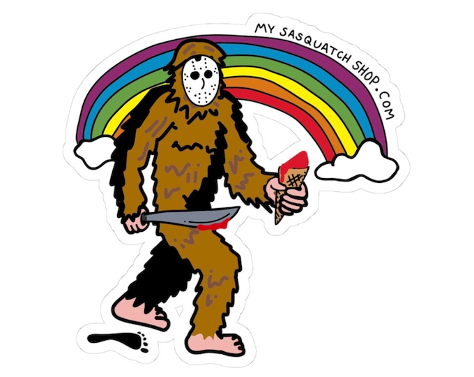 Silly Sasquatch Rainbow Kiss-Cut Stickers, Fun Laptop Decor, Unique Gifts for Nature Lovers, Cute Party Favors, Quirky Home Decor, [...]