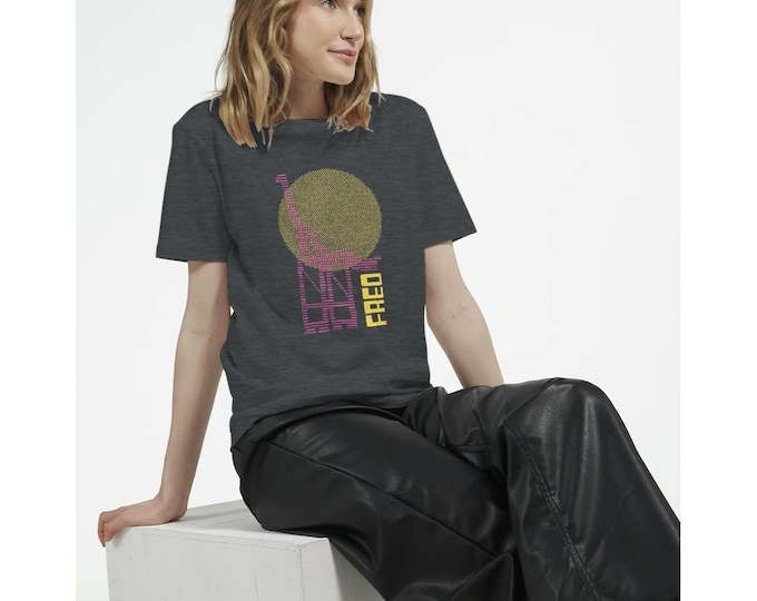 Freo Crane Graphic T-Shirt - Eco-Friendly Organic Cotton Tee - Perfect for Ocean Lovers