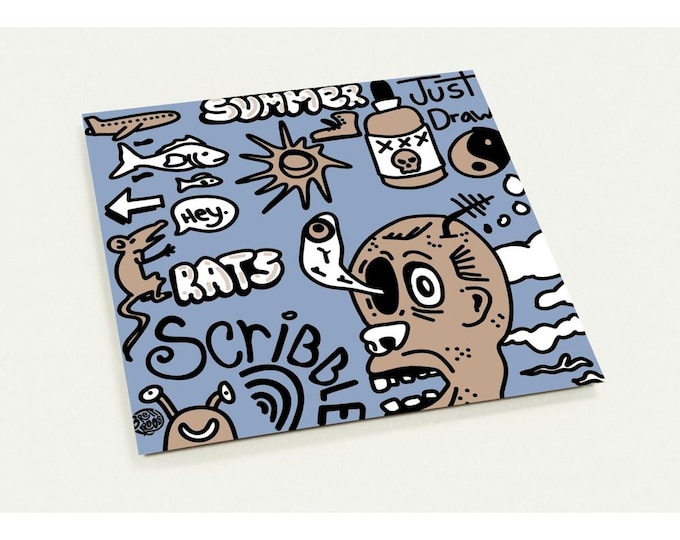 Crazy Summer. Just Draw. Pack of 10 Greeting Cards (US & CA)