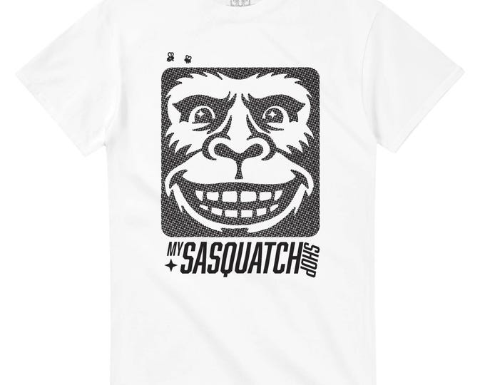 My Sasquatch Shop The Sasquatch Face Heavyweight Unisex Crewneck T-shirt | Gildan® 5000
