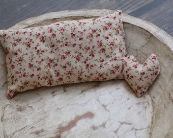 Newborn Floral Posing Pillow with Matching Floral Pillow Heart