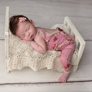 Newborn Long Leg Romper / Newborn Romper / Open Back Romper