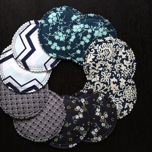 Organic Nursing Pads w Bamboo and PUL/ 10 pads/ COMPLIMENTARY SHIPPING