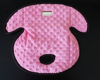 Carseat Protector Pad, Waterproof Carseat or Stroller Pad, COMPLIMENTARY SHIPPING, Minky Pink