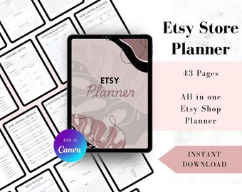 Etsy Shop Planner: Business Organizer & Tracker (Digital Download)