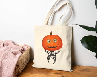 Halloween Pumpkin Tote / Trick or Treat Bag