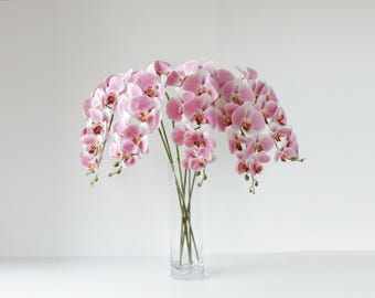 41.3 '' Long Stem Butterfly Orchid, Silk Flowers for Home Decorations, Wedding Gifts, Gift for Her, Artificial Flower, Natural Look Flowers
