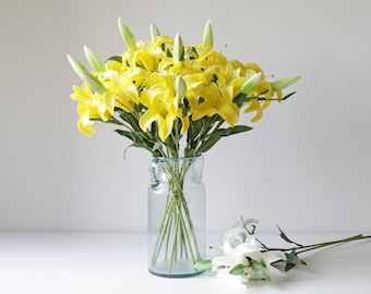 Lifelike PU Lily Stem – 23 Inch Artificial Flower for Home Decoration, Wedding Arrangement