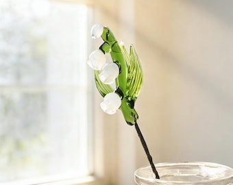 Handmade Glass Lily of the Valley | Unique Floral Decor
