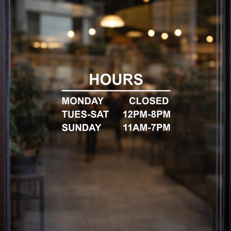 Store Hours Sign - Etsy