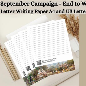 JW September Campaign End to War - 4 Printable Letters A4 and US - Instant Download