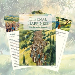 Eternal Happiness 2026 JW Regional Convention Notebook | Digital Download PDF | GoodNotes Notability