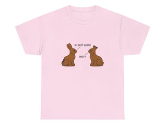 Funny Chocolate Bunny Meme T-Shirt: Dark Humor Easter Parody