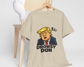 Drowsy Don caricature Tee | Political Satire T-Shirt