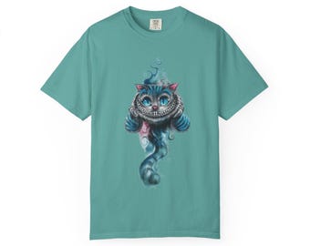 Cheshire Cat, Comfort Colors®,  Graphic Tee, Alice in Wonderland Shirt, Vintage Style Tee