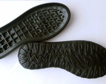 Thermo Rubber soles Black for your own projects - Supply for shoes snow boots