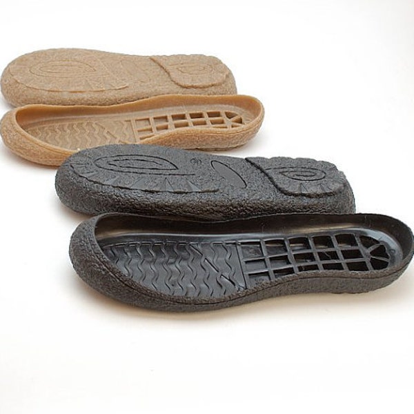 Black Rubber toe soles for your own projects - Supply for shoes, snow boots