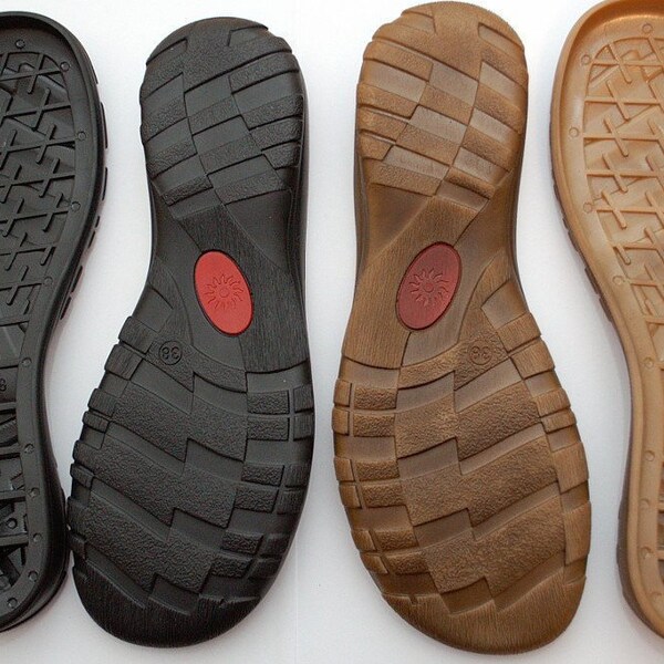 Rubber soles for your own projects Black and Brown- Supply for shoes, snow boots