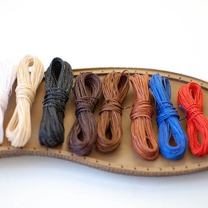 Waxed Thread for shoemaking 10m - waxed thread for hand sewing braided