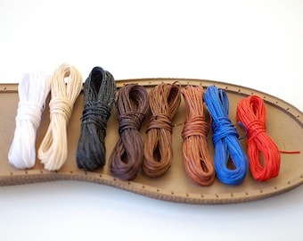 Waxed Thread for shoemaking 10m - waxed thread for hand sewing braided