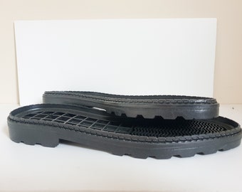 Mens thermo rubber soles Black for your own projects - Supply for shoes, snow boots