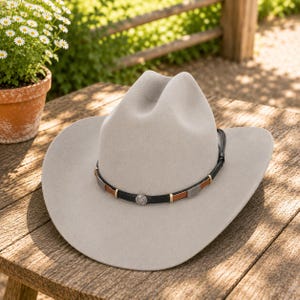 Classic Western Wool Cowboy Hat - American Cattleman Style, Vintage Look Hat
