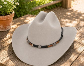 Classic Western Wool Cowboy Hat - American Cattleman Style, Vintage Look Hat