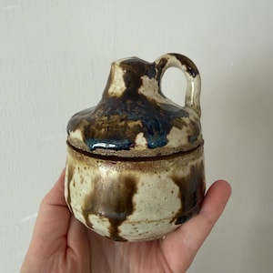 Vintage Studio Pottery Lidded Crock