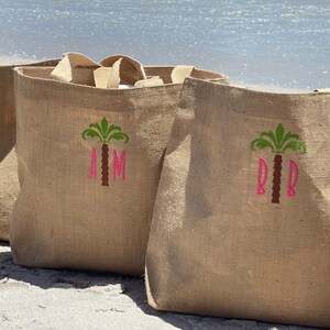Embroidered Personalized Bags, Personalized Bags, Embroidered Beach  Bags, Bridesmaid Gift, Personalized Beach Bags