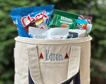 Personalized Lunch Cooler, Canvas Lunch Tote