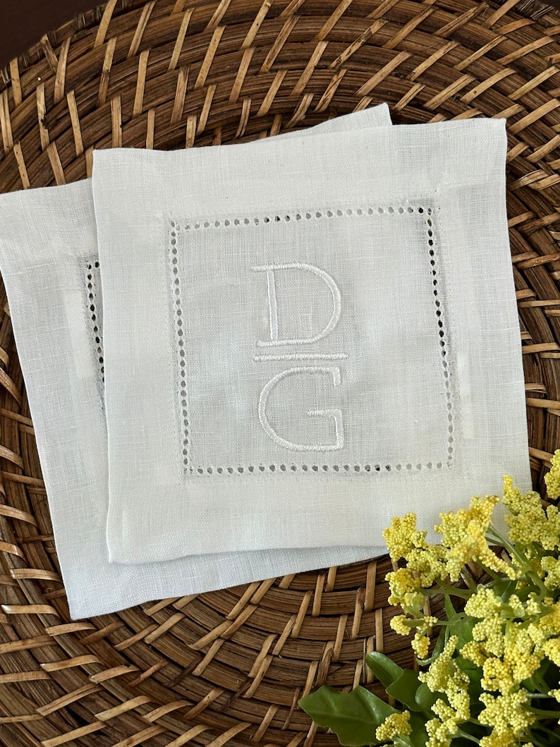TheMakerCo Linen Cocktail Napkin - Thumbnail 2