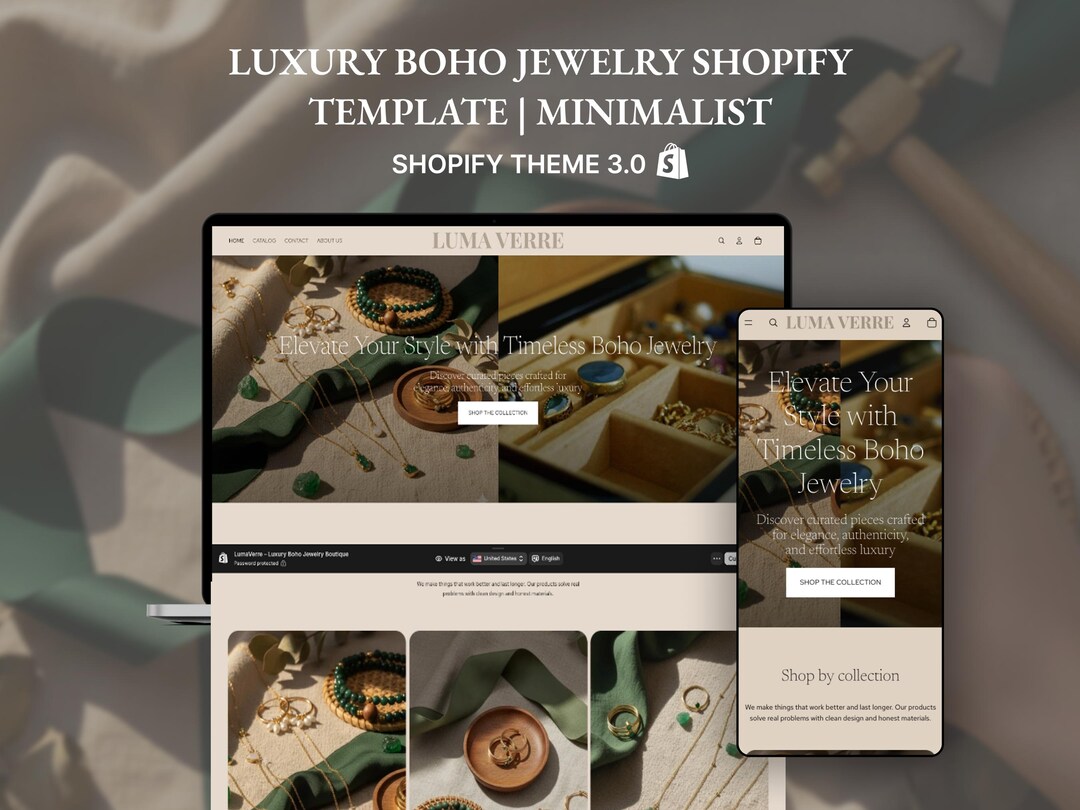 Shopify Theme Store | Luma Verre Boho Jewelry | Minimalist, Modern and Compatible | Shopify ...