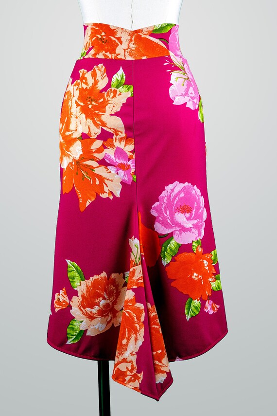 タンゴスカート アルゼンチンタンゴスカート トランペットミディ