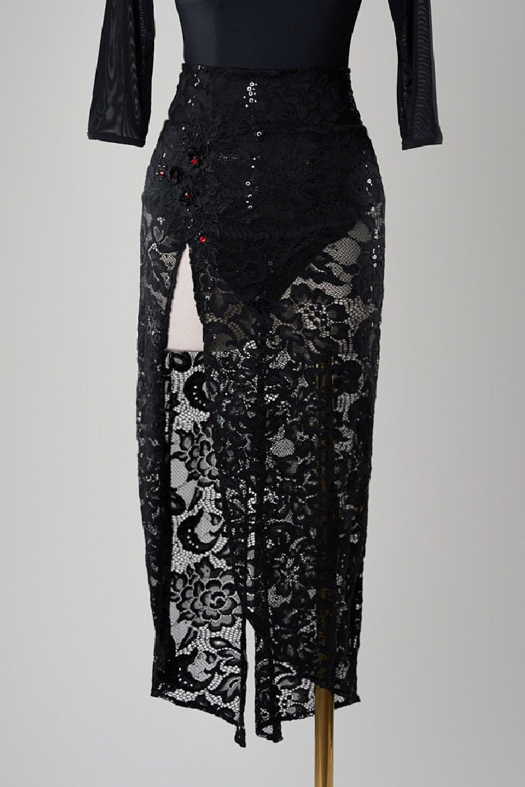 Pattern Tango Falda de tango Showcase Latin Ballroom Performance con encaje ...