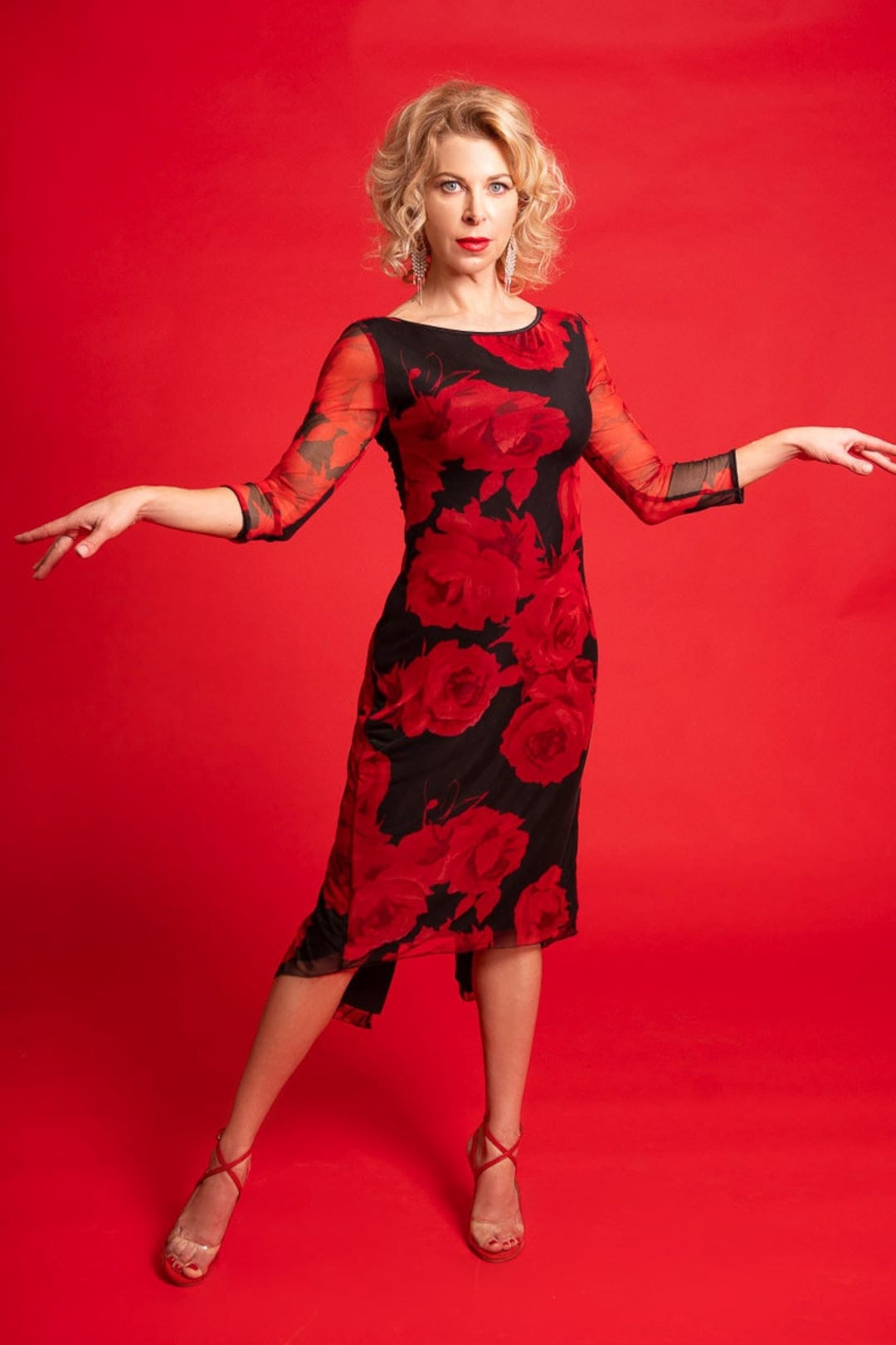 Traditional Pollera Para SeÃ±ora Vestidos Tango Argentino Vestido