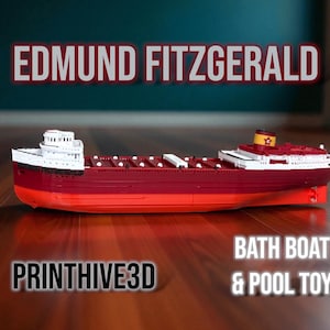 Edmund Fitzgerald Bath Boat, Pool Toy, Great Lakes Water Toy