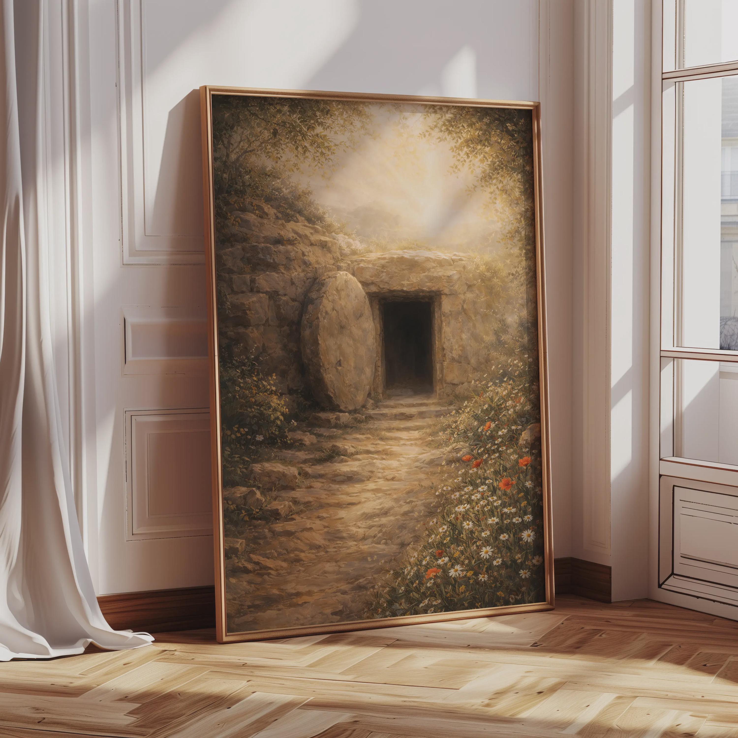 Empty Tomb Wall Art – Resurrection of Jesus Christian Print for Easter ...