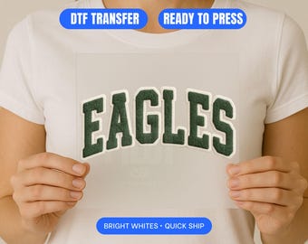 Eagles Varsity Patch DTF Transfer - Game Day Spirit Wear