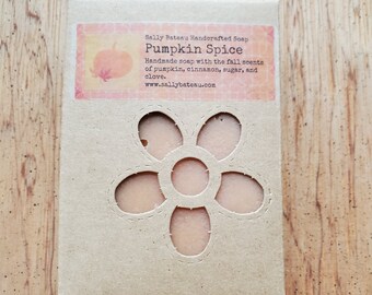 PUMPKIN SPICE- Handmade cold processed soap with the fall scents of pumpkin, cinnamon, vanilla, and clove