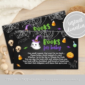 Little Boo Baby Shower Books for Baby Insert (Digital Download)