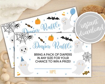 Little Boo Baby Shower Windel Lotterielos (Instant Download)